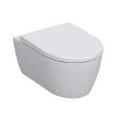Miski WC - Geberit iCon Zestaw Toaleta WC 53x36 cm bez kołnierza + deska wolnoopadająca biała 501.664.00.1 - odbiór osobisty: Kraków, Warszawa - miniaturka - grafika 1