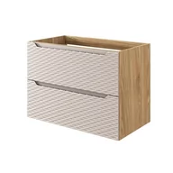 Szafki łazienkowe - Szafka łazienkowa pod umywalkę Comad Ocean 80 cm beżowy/jasne drewno 82-80-2S - miniaturka - grafika 1