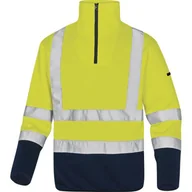 Odzież robocza - Delta Plus Bluza polarowa ostrzegawcza imitacja swetra kolor żółto-niebieski rozmiar M MARHVJMTM MARHVJMTM - miniaturka - grafika 1