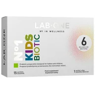 Układ pokarmowy - Lab One No 1 KidsBiotic, dla niemowląt i dzieci, 15 saszetek - miniaturka - grafika 1