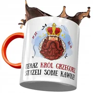 Kubki - Kubek Pomarańczowy Dla Grzegorza Grześka Prezent z Nadrukiem ze Zdjęciem+ Opakowanie na prezent (wzór 01) - miniaturka - grafika 1