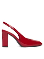 Sandały damskie - JENNY Czółenka CEO-CD24-190-1 Czerwony - miniaturka - grafika 1