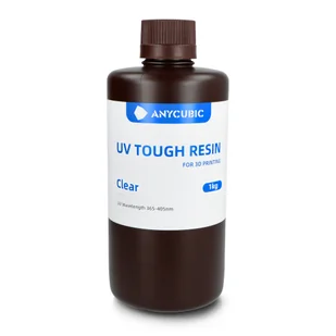 Żywica do drukarki 3D - Anycubic UV Tough Resin 1L - Clear - Filamenty i akcesoria do drukarek 3D - miniaturka - grafika 1