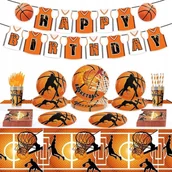 Urodziny dziecka - Zestaw Naczyń KOSZYKÓWKA na urodziny diziecka 72szt - miniaturka - grafika 1