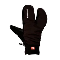 Rękawice narciarskie - NBG-09 Czarne, 3-palcowe rękawice zimowe i narciarskie typu softshell - miniaturka - grafika 1