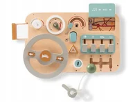 Zabawki sensoryczne - DREWNIANA SENSORYCZNA KIEROWNICA MONTESSORI DLA DZIECI ZABAWKA EDUKACYJNA - miniaturka - grafika 1