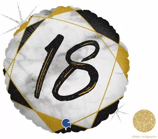 Balon foliowy - 18 - 46 cm - 1 szt. - Urodziny dla dorosłych - miniaturka - grafika 1