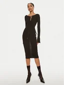 Sukienki - Patrizia Pepe Sukienka koktajlowa 8A1331 K1QZA K250 Czarny Slim Fit - miniaturka - grafika 1