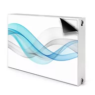 Dekoracje domu - Mata na kaloryfer Paski niebiesko-szare 90x60 cm, Bluedecor - miniaturka - grafika 1