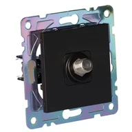 Gniazdka elektryczne - Onnline Gniazdo SAT, czarne, GAMA - miniaturka - grafika 1