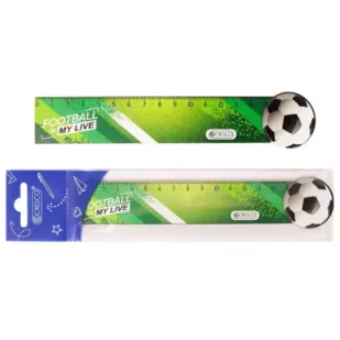 Linijka drewniana Piłka - Przybory szkolne - miniaturka - grafika 1