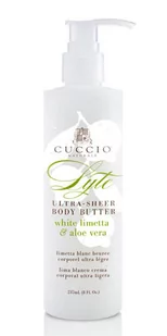 Cuccio Lyte Ultra Sheer Body Butter | Lekkie masło do ciała limetka i aloes 237ml - Balsamy i kremy do ciała - miniaturka - grafika 1