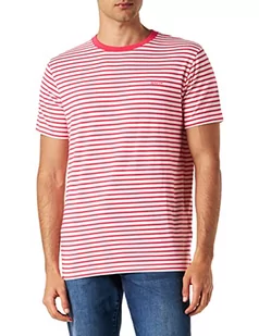 GANT Męski t-shirt w paski, purpurowy róż, standardowy, magenta różowy, XL - Koszulki męskie - miniaturka - grafika 1