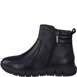 Tamaris Comfort Damskie 8-86414-41 skórzane Comfort Fit wymienna wkładka Duotex botki, Black Nappa, 38 EU, Czarna papka, 38 EU Weit - Botki damskie - miniaturka - grafika 1