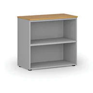 Regały biurowe - Regał biurowy PRIMO GRAY, 740 x 800 x 420 mm, szary/buk - miniaturka - grafika 1