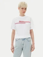 Koszulki i topy damskie - KARL LAGERFELD T-Shirt A2W17032 Biały Relaxed Fit - miniaturka - grafika 1