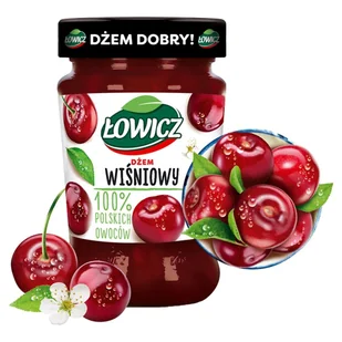 Łowicz DŻEM N/S WIŚNIA 280 G - Dżem - miniaturka - grafika 1