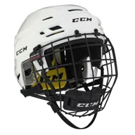 Hokej - Kask hokejowy CCM Tacks 210 Combo White Senior XS - miniaturka - grafika 1