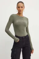 Body - Guess body ALEXANDRA damskie kolor zielony W4YP06 K68D2 - miniaturka - grafika 1