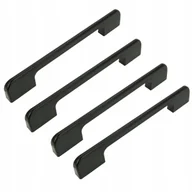 Meble modułowe i akcesoria - 4 x Uchwyt meblowy czarny 128 mm uchwyty do szafek szuflad do mebli - miniaturka - grafika 1