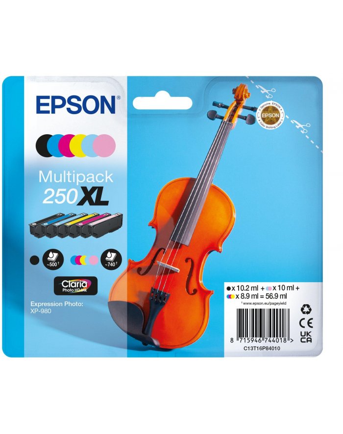 EPSON Multipack 6-colours 250XL Ink C13T16P84010