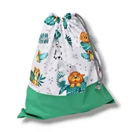 Torby szkolne - Worek na buty worek na kapcie do szkoły zwierzęta zoo - miniaturka - grafika 1