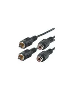 Kable - Roline Kabel TV Cinch przedłużacz 2x RCA M-F 10m - miniaturka - grafika 1