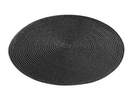 Obrusy i serwetki - Douceur PODKŁADKA NA STÓŁ OKRĄGŁA ZEBULON - SZARA CIEMNA ŚR. 35 3574387902303 - miniaturka - grafika 1