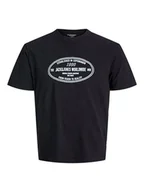 Koszulki męskie - Jack & Jones Koszulka w kolorze czarnym - miniaturka - grafika 1