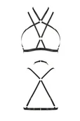 Biustonosze - Biustonosz harness - KELIS BRA black - miniaturka - grafika 1