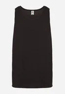 Piżamy męskie - Czarna Bawełniana Koszulka Typu Tank Top Zianessa - miniaturka - grafika 1