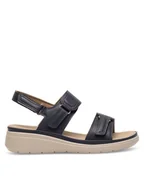 Sandały damskie - Clara Barson Sandały WYL0510-01 Granatowy - miniaturka - grafika 1