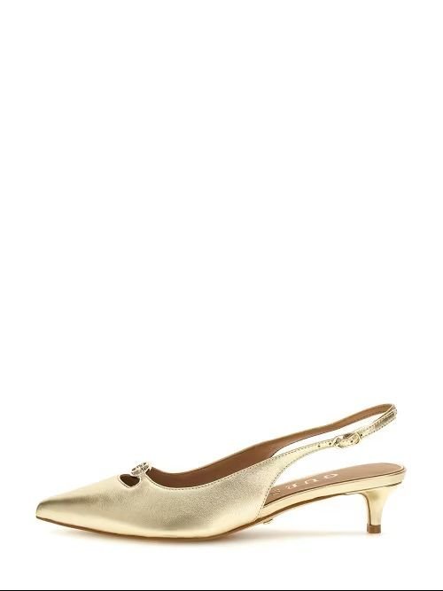 decollett and egrave; e scarpe con tacco donna guess fltjes lem05 jessah plati