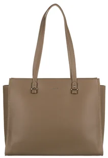 Duża shopperka damska ze skóry ekologicznej - David Jones - Torebki damskie - miniaturka - grafika 1