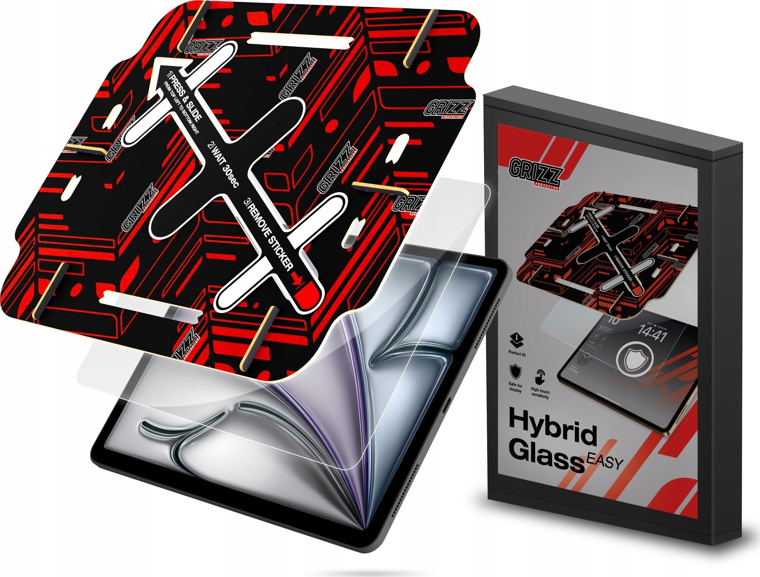 GrizzGlass Szkło hybrydowe GrizzGlass HybridGlass Easy do Apple iPad 9th 10,2