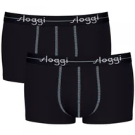 Majtki męskie - Bokserki Start Hipster 2-pak czarne - Sloggi - miniaturka - grafika 1