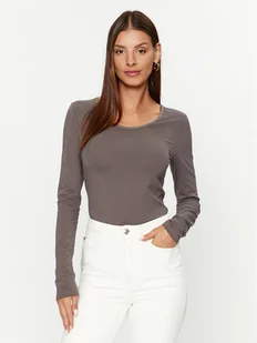 ONLY Bluzka 15204712 Szary Stretch Fit - Bluzki damskie - miniaturka - grafika 1