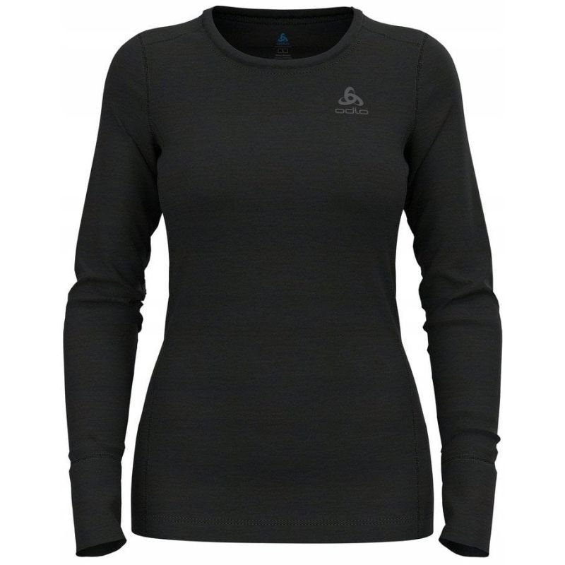 Koszulka damska Odlo BL TOP crew neck l/s MERINO 200 roz. M Czarna