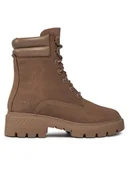 Botki damskie - Timberland Trapery Cortina Valley 6In Bt Wp TB0A5Z849291 Beżowy - miniaturka - grafika 1