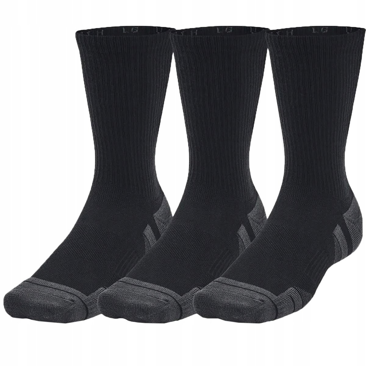 Under Armour Skarpety Uniseks 1379512-001 3pak czarny M