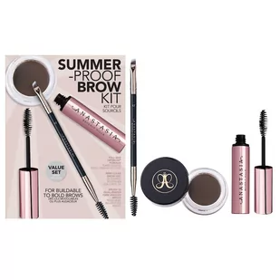 Anastasia Beverly Hills Summer-Proof Brow Kit Pędzle do brwi Dark Brown - Pędzle do makijażu - miniaturka - grafika 1