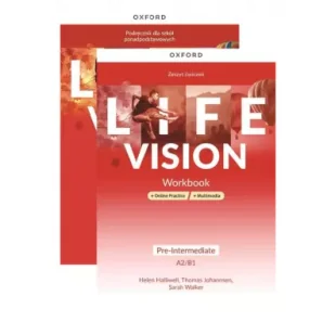 Pakiet Life Vision. Pre-Intermediate A2/B1. Podręcznik z zeszytem ćwiczeń + wersje cyfrowe + Online Practice + multimedia - Książki do nauki języka angielskiego - miniaturka - grafika 1