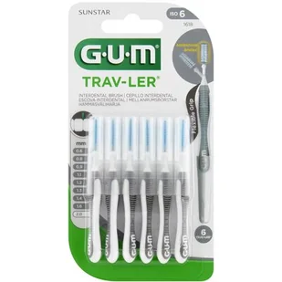Gum Butler Trav-Ler szczoteczki międzyzębowe 6 szt 2,0 mm - Szczoteczki międzyzębowe - miniaturka - grafika 1