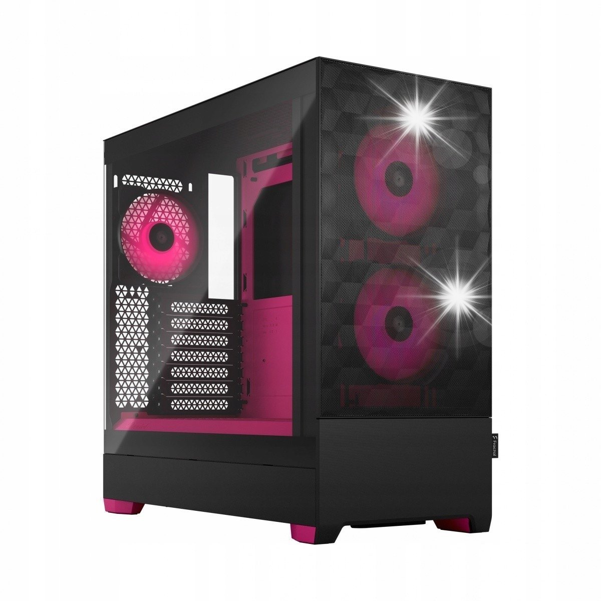 Obudowa do komputera Fractal Design Pop Air RGB TG Clear Tint Czarno-Różowa