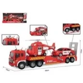 Samochody i pojazdy dla dzieci - Auto laweta wojskowa + pojazdy 2szt światło dźwięk Madej - miniaturka - grafika 1