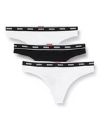 Majtki damskie - BOSS Stringi damskie Triplet Thong Design, Open White123., XXL - miniaturka - grafika 1