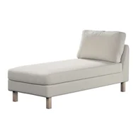 Pokrowce na meble - Dekoria pl pl Pokrowiec na szezlong Karlstad wolnostojący krótki jasno szary welwet 80 x 160 x 80 cm Ingrid 732-705-40 - miniaturka - grafika 1