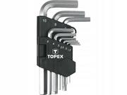 Klucze i nasadki - Klucz sześciokątny 1,5 - 10 mm, zestaw 9 sztuk TOPEX - miniaturka - grafika 1