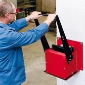 Kosze na śmieci - Zgniatarka prasa przemysłowa do dużych puszek metalowych - miniaturka - grafika 1