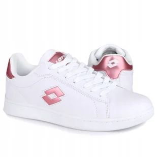 Buty damskie sportowe Lotto Dampolis Gc White/pink - Buty sportowe damskie - miniaturka - grafika 1